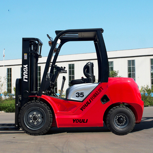 รถยกดีเซล3ม. แบบมีรูรับน้ำหนัก3500กก. รถยก3.5ton เครื่องยนต์ดีเซล - Product Image 4