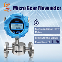 LCD Digital Micro Gear Flow Meter Stainless Steel SUS304/SUS316L High Accuracy Water/Oil Diesel Pulse 4-20mA Thread Flange OEM