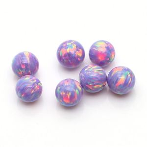 Venta al por mayor de 4mm Kyocera OP38 cuentas redondas de ópalo sintético para la fabricación de joyas - Product Image 6