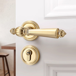 Chất Lượng Cao Kẽm Hợp Kim Ánh Sáng Sang Trọng Độc Đáo Cửa Lỗ Mộng Khóa Bộ Cho Nhà Nội Thất Bằng Gỗ Tay Nắm Cửa Với Khóa Chìa Khóa - Product Image 5