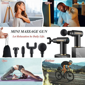 Pistolet de massage portatif silencieux à percussion, mini masseur de voyage pour le corps entier, soulagement des douleurs musculaires profondes du dos - Product Image 5