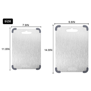 Planches à découper antidérapantes en titane pur de qualité alimentaire pour la cuisine à domicile, planche à découper pour fruits, légumes, viande, planche à découper en titane - Product Image 2