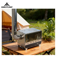 INBESTCAMP Réchaud professionnel réglable avec amortisseur, équipement professionnel, cuisinière multifonctionnelle
