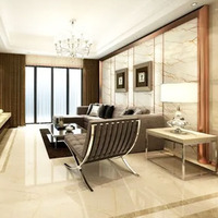 Carrelage en céramique beige imitation marbre pleine masse 800x800 Carrelage en porcelaine pour la décoration des sols et des murs