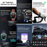 3ATM Impermeable TS400 Hombres Mujer Salud Moda Smartwatch Amoled Lujo Deportes al aire libre Gps Relojes inteligentes