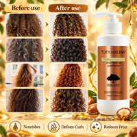 Après-shampoing sans rinçage à l'huile d'argan du Maroc pour cheveux secs et abîmés, hydratation intense, réparation des cheveux traités chimiquement, tous types de cheveux, OEM/ODM