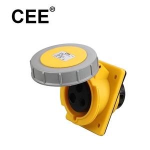 CEE Ổ Cắm Gắn Bảng Điều Khiển IP67 Ổ Cắm Công Nghiệp Chống Nước Màu Đỏ 5 Pin 3 Pha 3 P + N + E 400V Phích Cắm Và Ổ Cắm Công Nghiệp - Product Image 3