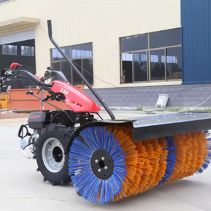 Hand Push Gasoline Snow 13HP Heavy Duty Road Snow Cleaning Machine Rotary Broom Snow Blower for Driveway - Product Image 3