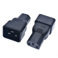 Connecteur en cuivre noir IEC320 C14 à C5, adaptateur de prise électrique en PVC à 3 sorties pour ordinateur portable