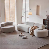 Hochwertiges modernes modulares Kompressionssofa-Set, einfache und komfortable Wohnzimmermöbel, ideal für Villen und Apartments.