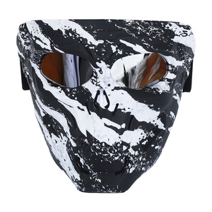 Casque de moto tout-terrain, masque facial Balaclava avec lunettes, respirant, imperméable, unisexe, taille adulte, réglable - Product Image 1