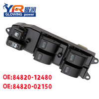 Nouveau commutateur de commande de lève-vitre électrique LED à 4 boutons RAORUN en gros, OEM 84820-12480/84820-02150 pour 2001-2009