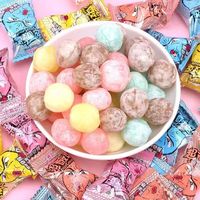 Sour Candy Acid Drop Lollipop Candies-Sour & Fruity Flavors Bulk Bag Packaging Hard Candy Super Acid Bean Candy