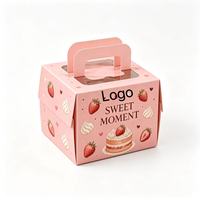 Boîte d'emballage carrée pour gâteaux de boulangerie, écologique, de haute qualité, biodégradable, pour anniversaire, mariage, fête, dessert, emballage cadeau