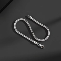 Bracelet queue de renard en argent sterling S925 pour hommes/femmes/chaîne tressée hip-hop pour enfants Style uni Couples en or fin