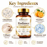 Capsules de collagène à marque privée pour l'éclat de la peau, anti-âge, vitamines pour cheveux, peau et ongles, biotine, acide hyaluronique