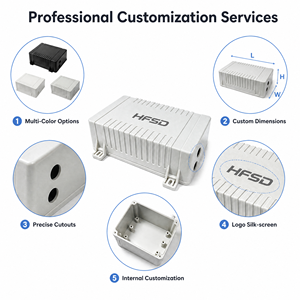 Caja de Batería de Plástico para Exteriores, Impermeable IP66, ABS, para Baterías de Litio, Sistema de Suministro de Energía Personalizado, Soporte Metálico, Carcasa de Plástico - Product Image 6