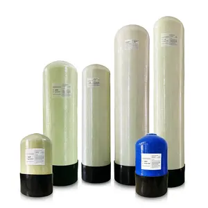 Filter tekanan Frp Industrial tangki air, Filter pasir tekanan air 1054 tangki Frp untuk perawatan air pelembut