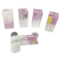 Autocollants holographiques laser pour flacons 10ml 3ml 5ml, étiquettes pour flacons et boîtes en papier