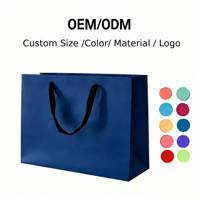 Sacs cadeaux personnalisés de luxe en papier blanc de haute qualité, écologiques, recyclés, avec larges poignées en ruban, biodégradables, impression personnalisée