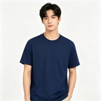 T-shirt pour homme en coton lourd 100% 230 g/m², personnalisable en gros, t-shirt unisexe pour homme, t-shirt uni de haute qualité pour homme, impression de logo