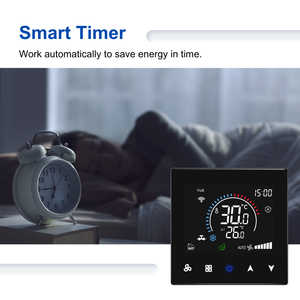 Thế Hệ Mới Hiển Thị Đầy Màu Sắc AC Nhiệt Cho Cuộn Dây Quạt Đơn Vị Điều Hòa Không Khí Nhiệt Với 3-Tốc Độ Hẹn Giờ Chế Độ Nhiệt - Product Image 6