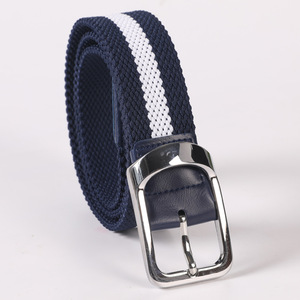 <span class=keywords><strong>Ceinture</strong></span> de baseball tressée <span class=keywords><strong>élastique</strong></span> pour <span class=keywords><strong>homme</strong></span>, OEM/ODM, pour sports de plein air, avec boucle ardillon en alliage réglable, en tissu tissé extensible, pour le golf - Product Image 3