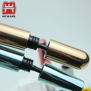 Emballage de tube de mascara en aluminium et plastique, flacon de mascara en aluminium rechargeable avec brosse - Product Image 4