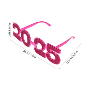 Venta al por mayor oro plata azul Rosa tendencia personalizada gafas de sol fiesta favores 2025 gafas de fiesta