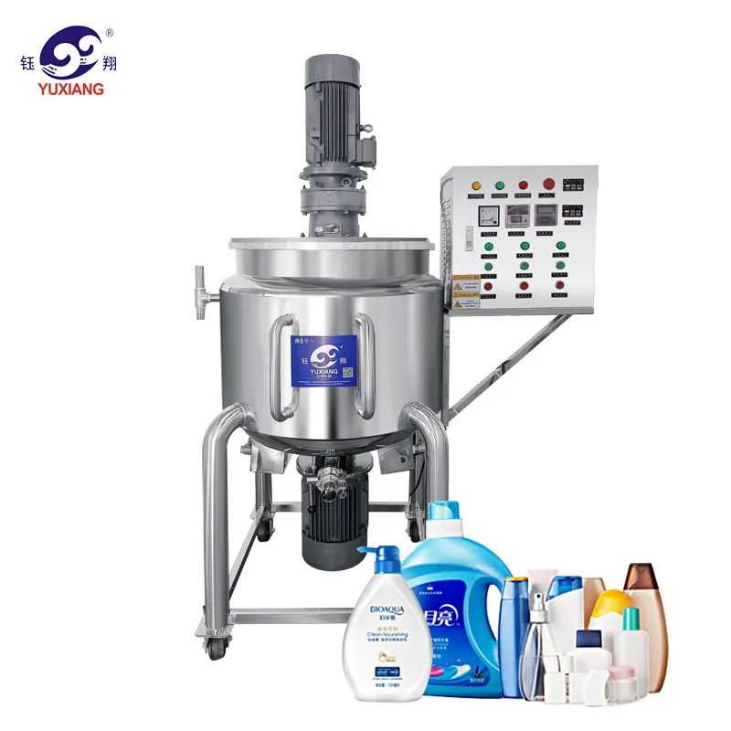 100L 200L shampoo mixing machine hair care product mixing tank detergent gel homogenizer mixer tank