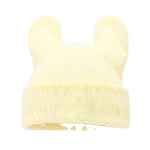 Bonnets d'hiver avec logo personnalisé <span class=keywords><strong>pour</strong></span> enfants <span class=keywords><strong>Bonnet</strong></span> en <span class=keywords><strong>tricot</strong></span> avec oreille d'animal brodé en 3D en acrylique <span class=keywords><strong>pour</strong></span> enfants - Product Image 1