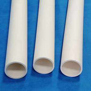 Tube en céramique d'alumine à extrémité fermée 40x34x400mm, gaine de protection isolante <span class=keywords><strong>pour</strong></span> analyseur de gaz et capteur thermocouple - Product Image 1