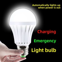 DEBAOBULB Lot de 1 ampoule LED d'urgence rechargeable alimentée par batterie 6000K lumière du jour E26 85-265V 15W 1200mAh IP30 JFY-15W