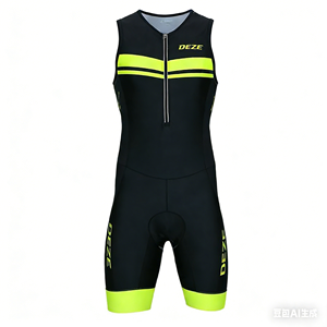 Combinaison de triathlon sans manches, équipement de compétition de triathlon professionnel, compression serrée, respirante, pour course cycliste sur route - Product Image 2
