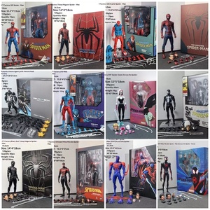 Figurines d'action en PVC CT Factory Symbiote <span class=keywords><strong>Spider</strong></span>-Man SHF Gwen Ultimate Miles <span class=keywords><strong>Morales</strong></span> et <span class=keywords><strong>Spider</strong></span>-Man 2099, boîte couleur - Product Image 2