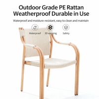 Ensemble de salle à manger extérieur moderne en acier, résistant aux intempéries, imperméable et anti-UV, table et chaises pour jardin, terrasse, hôtel