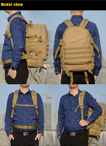 Sac à dos tactique multifonctionnel de grande capacité 600D camouflage pour la randonnée en plein air, style national, doublure en polyester - Product Image 6