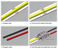 Connecteurs sans soudure pour bande LED WS2811 WS2812B 12mm 10mm 8mm 2/3/4 broches avec contacts en cuivre pour un câblage facile des bandes lumineuses