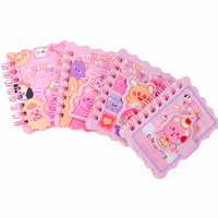Carnet spirale A7, 80 feuilles, 80 g/m², bords ondulés, 4 motifs animaux, mini format de poche, papeterie étudiante, vente en gros