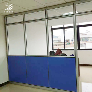 <span class=keywords><strong>Cloison</strong></span> de bureau de style moderne, portable, armoire murale <span class=keywords><strong>en</strong></span> verre avec stores, panneau de bois, pièce modulaire intérieure <span class=keywords><strong>amovible</strong></span> - Product Image 3