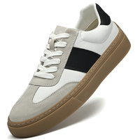 Chaussures vulcanisées tendance pour hommes, baskets décontractées blanches polyvalentes de style rétro pour l'extérieur, chaussures simples pour étudiants, nouveau style