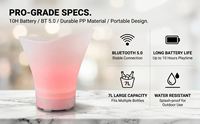 Seau à glace 7L avec haut-parleur Bluetooth, lumière LED 7 couleurs, grande capacité, refroidisseur de champagne et de bière, pour bar, fête, KTV, seau à boissons lumineux