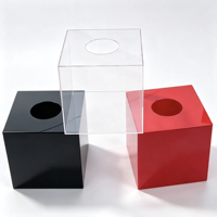 Porte-panneaux moderne en acrylique durable, porte-billets transparent, porte-vote, porte-coupons pour événements, bureau, mariage, décoration de fêtes