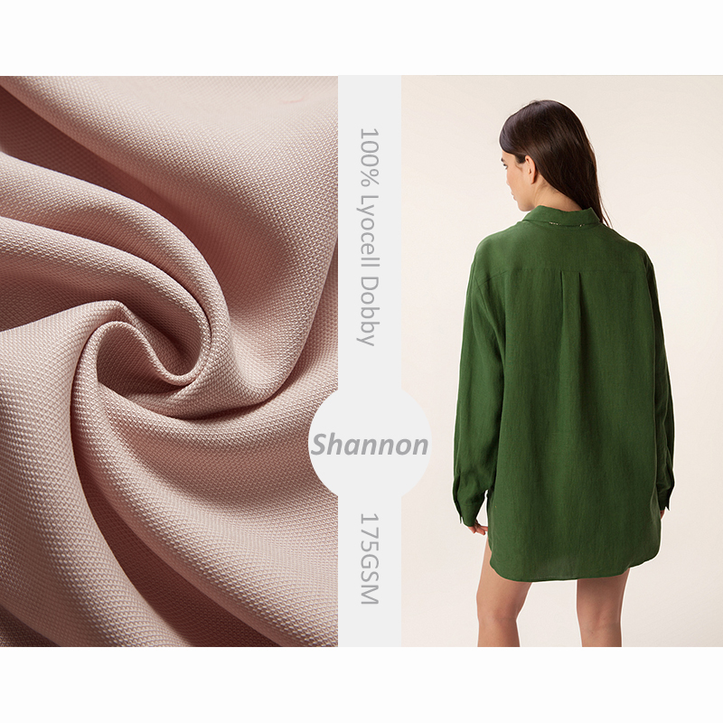 Китайский производитель NO MOQ 100% lyocell ананас сетка dobby ткань для платья