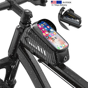 Sac de vélo pour le dropshipping, sac de cadre de vélo avant, imperméable, coloré, pour téléphone, sport, rangement, écran tactile, sacs de vélo de route VTT - Product Image 1