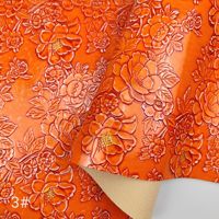 Cuir synthétique PU en gros, imitation cuir gaufré floral camélia pour artisanat, sacs DIY, pochettes, rembourrage de canapé, ballons de football, imperméable