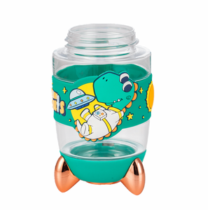 Botella de Agua Infantil PINKAH con Diseño de Cohete 3D, 400 ml, 13 oz, de Tritán Plástico, con Pajita y Correa para Niños, para Senderismo al Aire Libre - Product Image 5