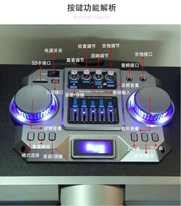Altavoz TS1268 de 12 Pulgadas, Retro <span class=keywords><strong>Boombox</strong></span>, Caixa De Som, Subwoofer Amplificado, Altavoz Portátil para Karaoke con Micrófono y Bluetooth - Product Image 6