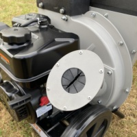 Déchiqueteuse de bois rapide 9HP de haute qualité, broyeur de bois à moteur essence, avec 3 sorties et 1 entrée, entièrement équipée pour l'exploitation forestière