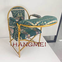 Chaise de prière musulmane pliable de luxe en métal pour mosquée, avec sac de rangement pour livre, idéale pour la liturgie religieuse